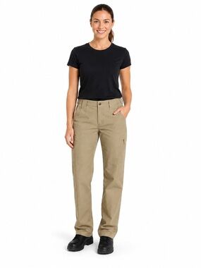 TRU-SPEC Tactical Pants Women’s Sz 4 Khaki Ripstop Utility Cargo Duty Workwear